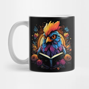 Chicken Reads Book Mug